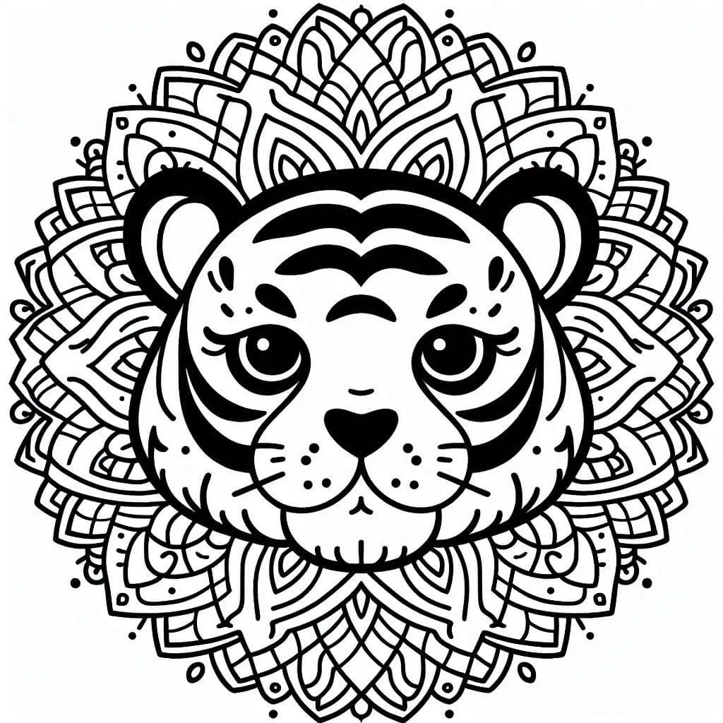 Mandalas Tigre 32